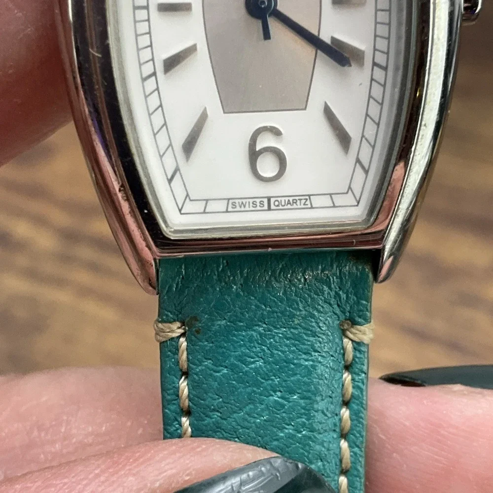 Coach Ladies Green Wrist Watch Swiss Quartz Stainless Steel New Battery 0893 - Picture 12 of 12